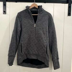 lululemon athletica Gray Quilted Sweatshirt